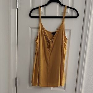 Torrid Mustard Tie-Front Spaghetti Strap Camisole Size 1